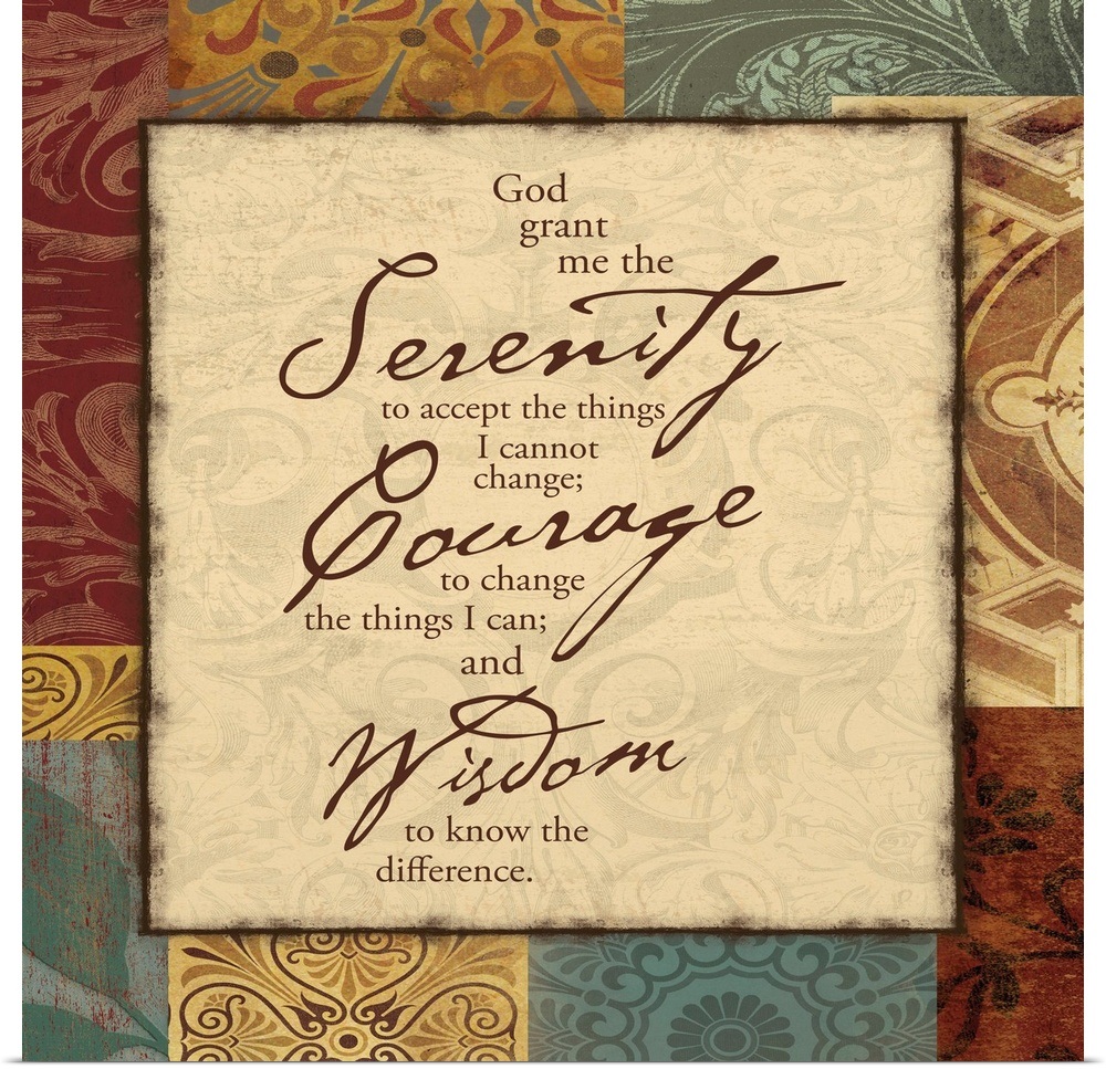 poster print serenity prayer ebay