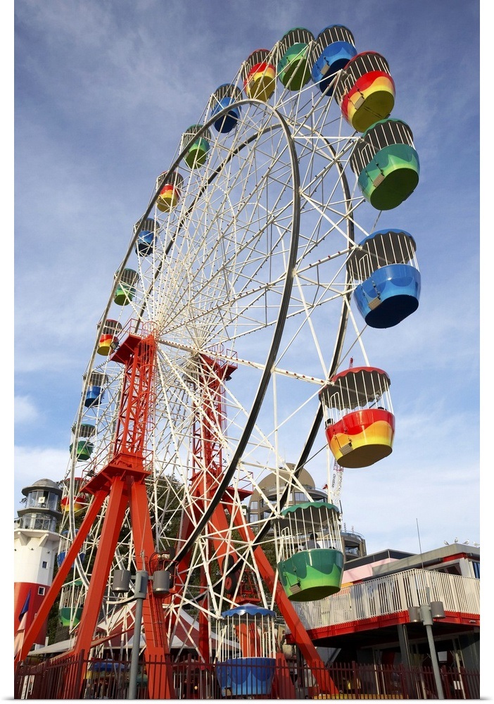 Poster Print Wall Art entitled Ferris Wheel in Luna Park ...