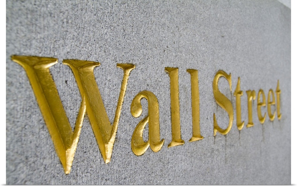 Details About Poster Print Wall Art Entitled Gold Letters On Street In New York City