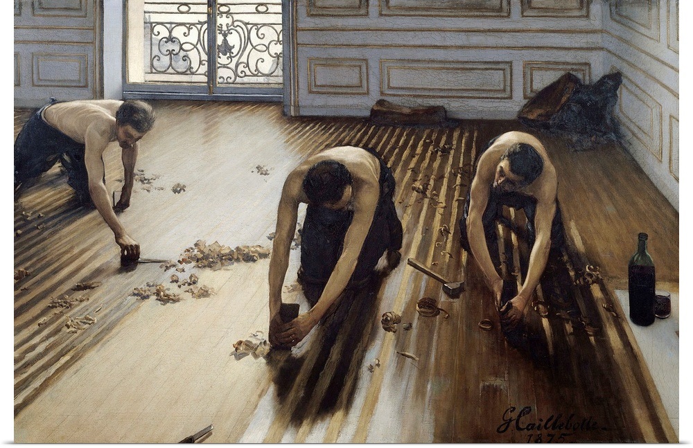 The Floor Planers 1875 By Gustave Caillebotte French Oil On