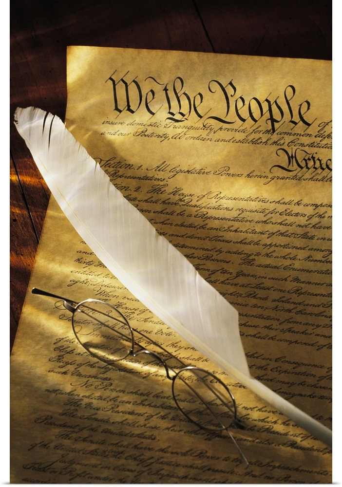 constitution of the united states of america poster