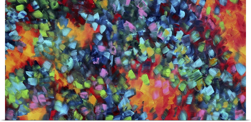 Poster Print Wall Art entitled Farbe Blast Poster Print Wall Art entitled Farbe Blast