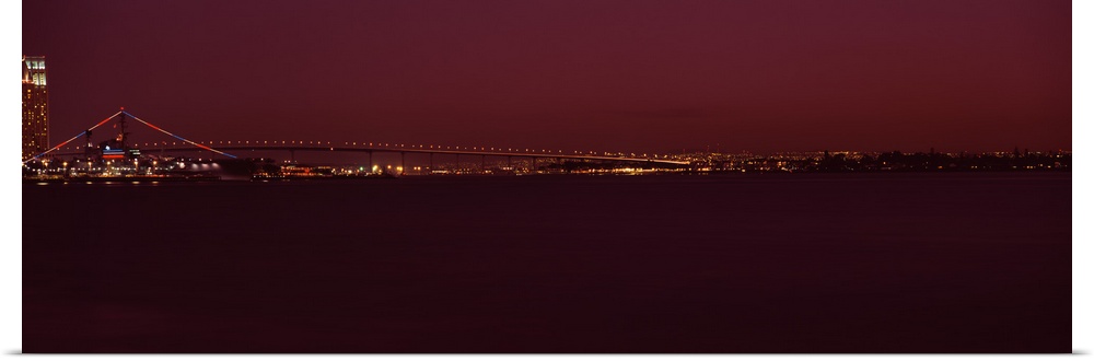 Poster Print Wall Art entitled Bridge across a bay Coronado Bay Bridge San Diego Poster Print Wall Art entitled Bridge across a bay Coronado Bay Bridge San Diego