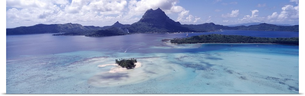 Poster Print Wall Art entitled Motu Tapu Bora Bora Island Poster Print Wall Art entitled Motu Tapu Bora Bora Island