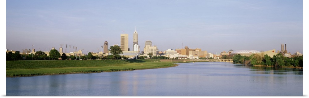 Poster Print Wall Art entitled Skyline Indianapolis IN Poster Print Wall Art entitled Skyline Indianapolis IN