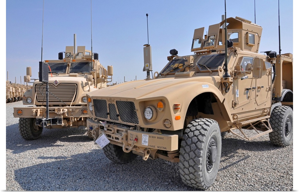 Poster Print Wall Art entitled An M ATV Mine Resistant Ambush Prossoected vehicle Poster Print Wall Art entitled An M ATV Mine Resistant Ambush Prossoected vehicle