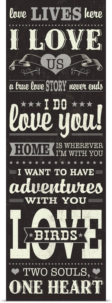 Poster Print Wall Art entitled L-O-V-E II Poster Print Wall Art entitled L-O-V-E II