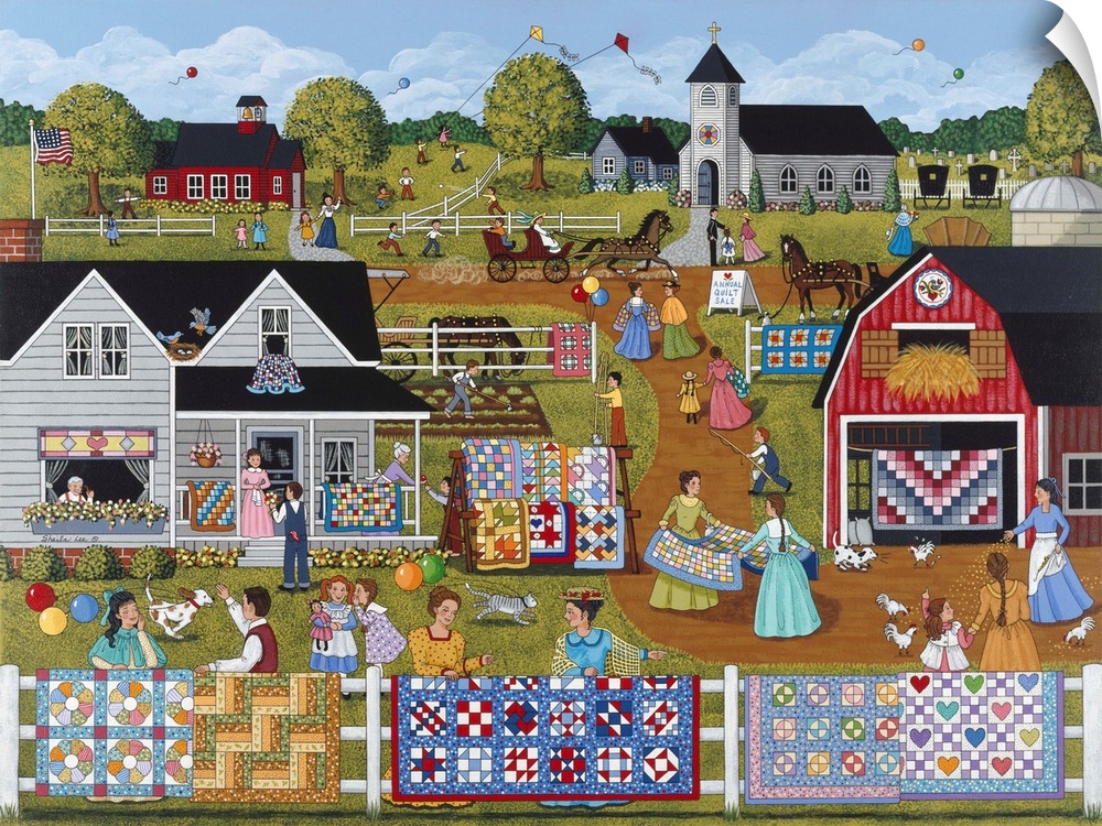 wand abziehbild entitled Annual Quilt Sale wand abziehbild entitled Annual Quilt Sale