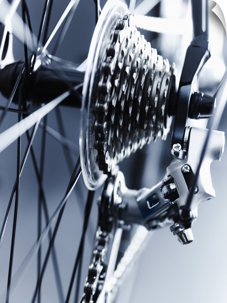 wand abziehbild entitled Close up of bicycle gears wand abziehbild entitled Close up of bicycle gears