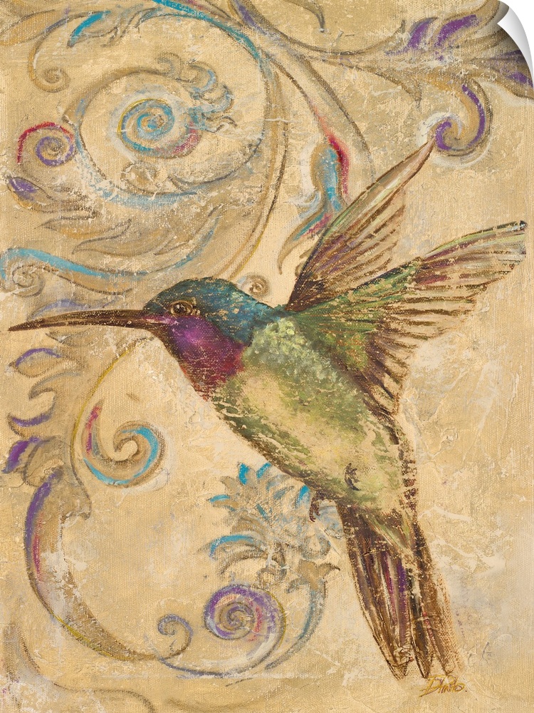 Wall Decal entitled Hummingbird II Wall Decal entitled Hummingbird II