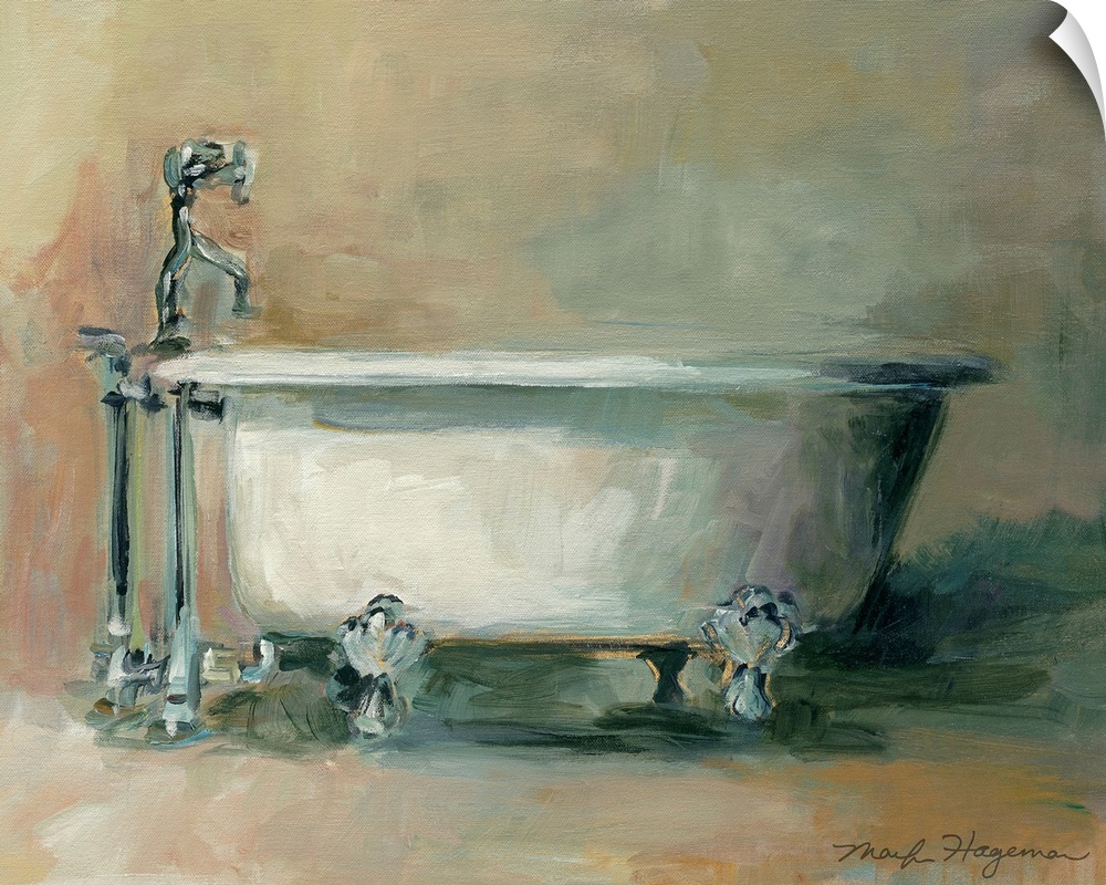 Wall Decal entitled Vintage Tub II Wall Decal entitled Vintage Tub II