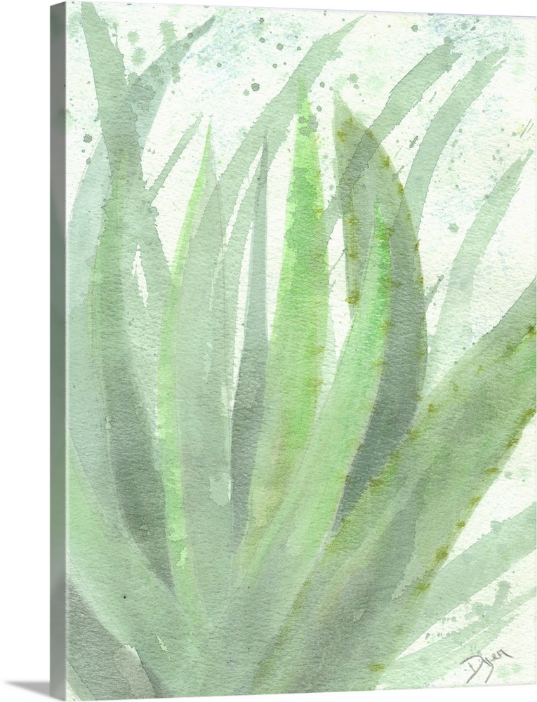 Solid-Faced Canvas Print Wall Art entitled Into verde II Solid-Faced Canvas Print Wall Art entitled Into verde II