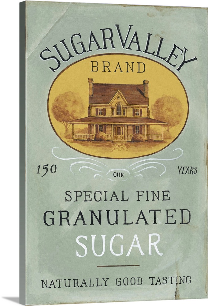 Granulated Sugar Canvas Art Print Granulated Sugar Canvas Art Print