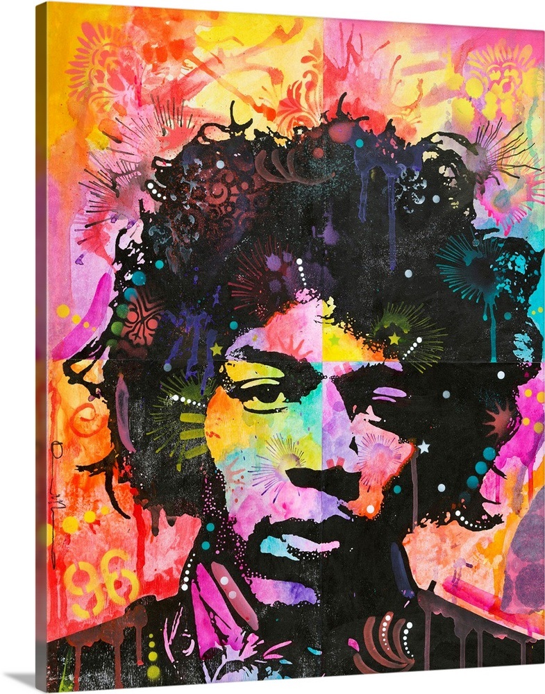 Jimi Hendrix Vi Canvas Art Print Ebay 