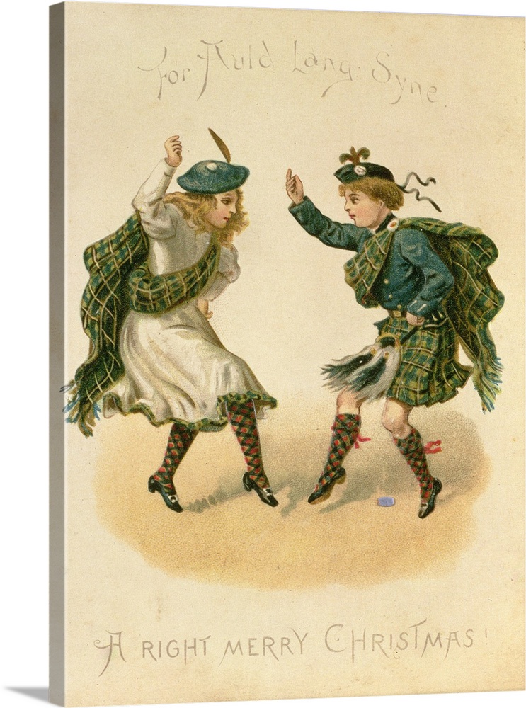 Canvas Kunst Drucken For Auld Lang Syne - A Right Merry Christmas' Canvas Kunst Drucken For Auld Lang Syne - A Right Merry Christmas'