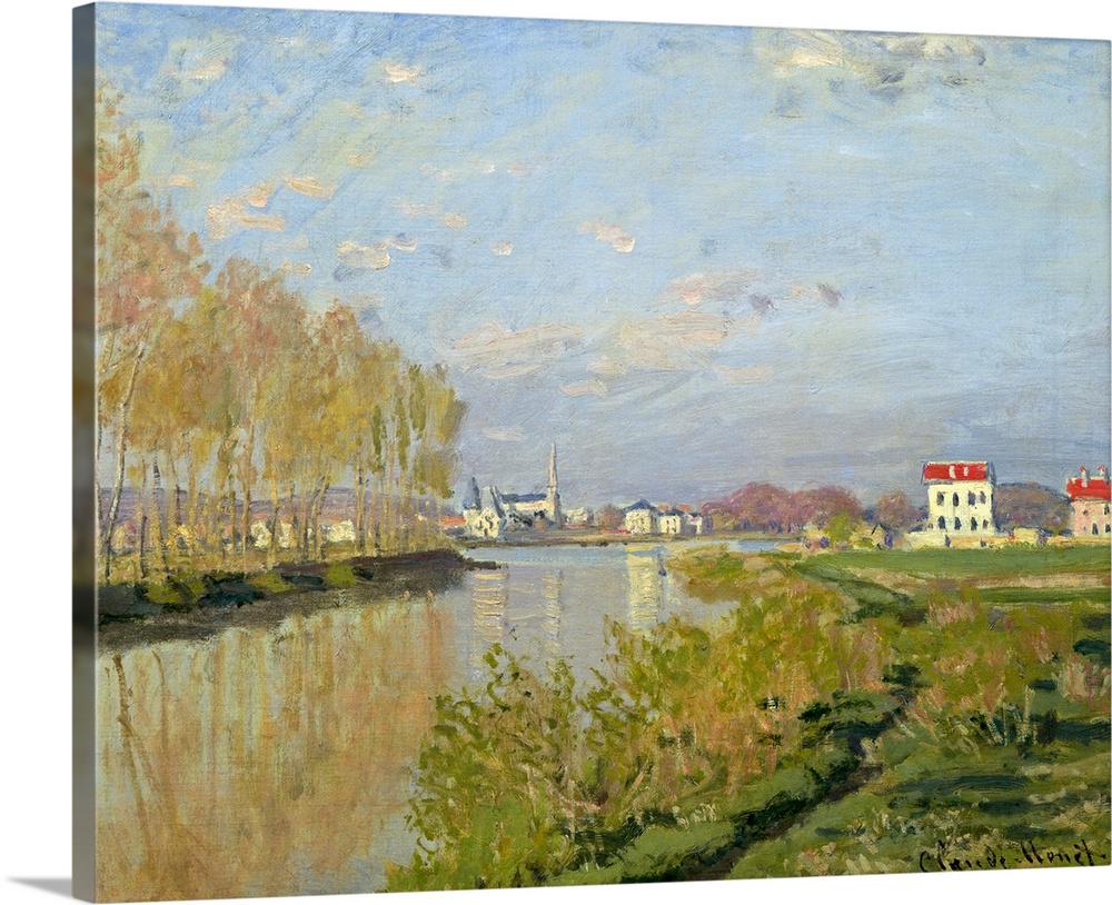Solid-Faced Canvas drucken wand kunst entitled The Seine at Silbereuil, 1873 Solid-Faced Canvas drucken wand kunst entitled The Seine at Silbereuil, 1873