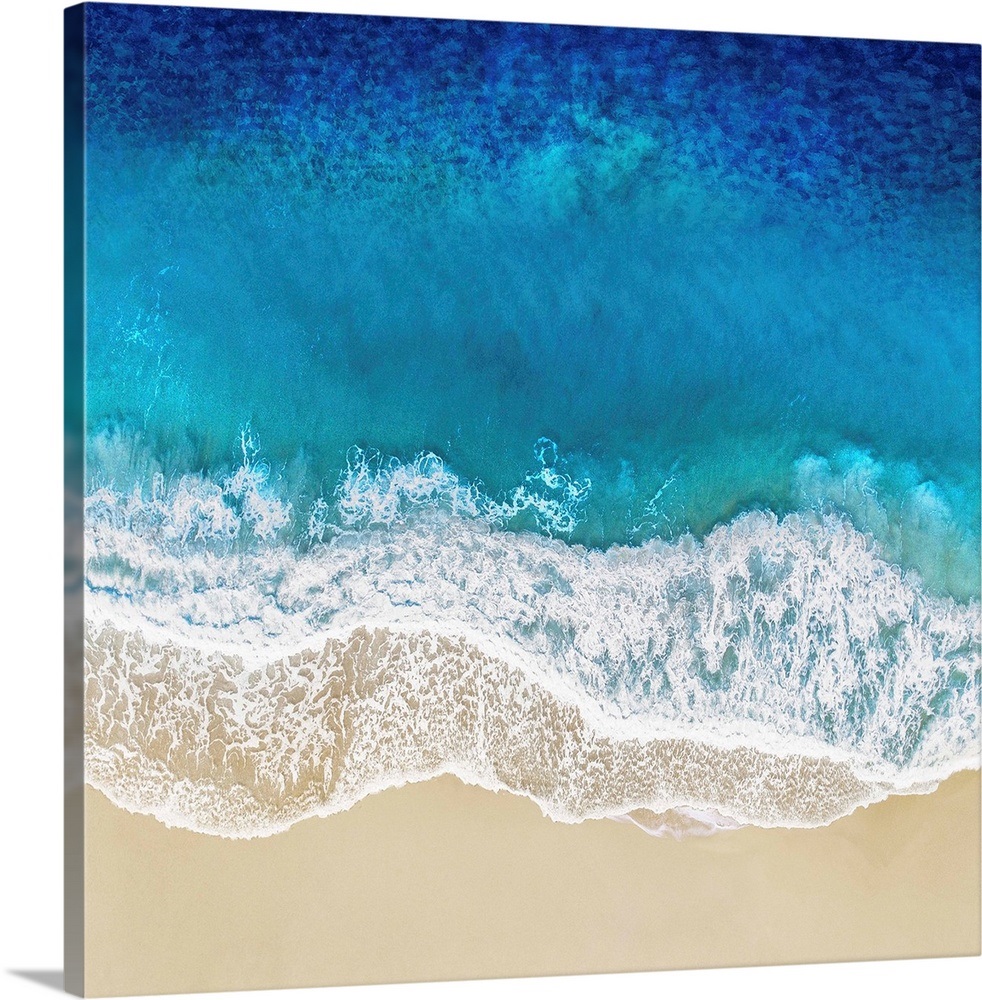 DJDL Canvas Wall Art Print Painting Picture Sea Beach Landscape Waves Home Decor