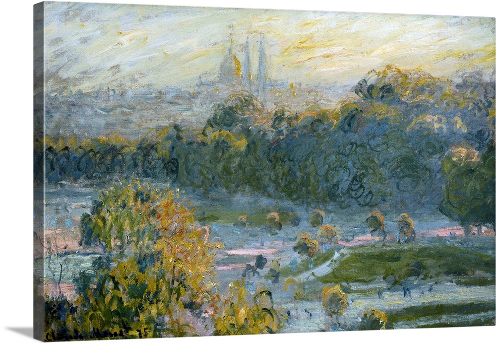 Canvas Kunst Drucken The Tuileries, Study, 1875 Canvas Kunst Drucken The Tuileries, Study, 1875