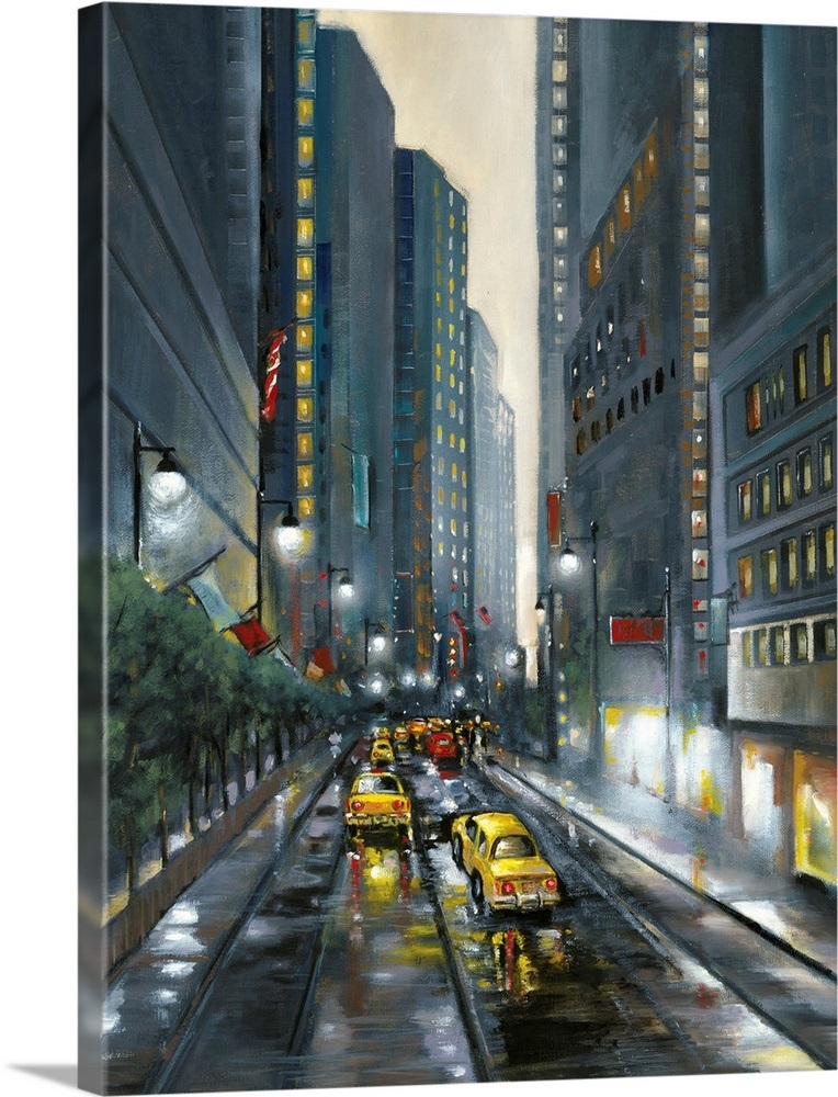City Street II Canvas Art Print City Street II Canvas Art Print