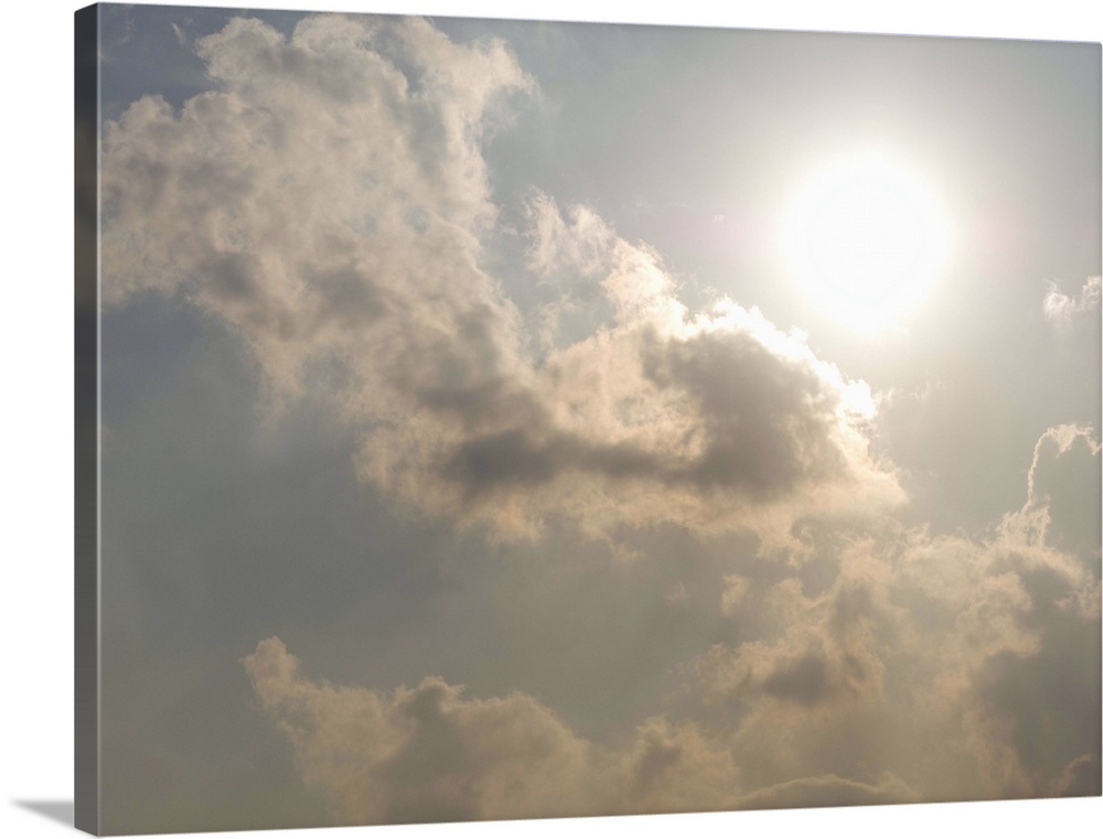 Solid-Face toile impression wall art intitulé soleil et nuages Solid-Face toile impression wall art intitulé soleil et nuages