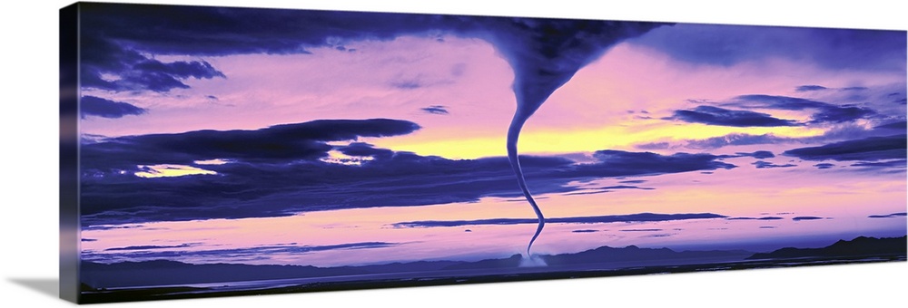 Solid-Faced Canvas Print Wall Art entitled Tornado in the sky Solid-Faced Canvas Print Wall Art entitled Tornado in the sky