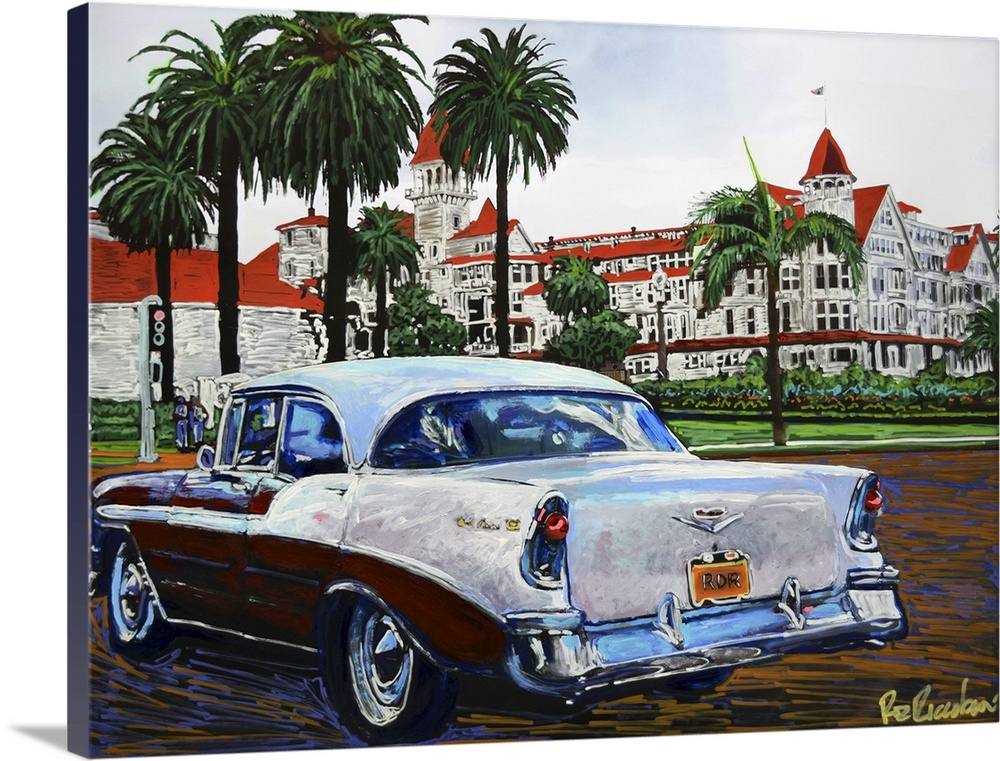 Solid-Faced Canvas Print Wall Art entitled Cruising Coronado California Solid-Faced Canvas Print Wall Art entitled Cruising Coronado California