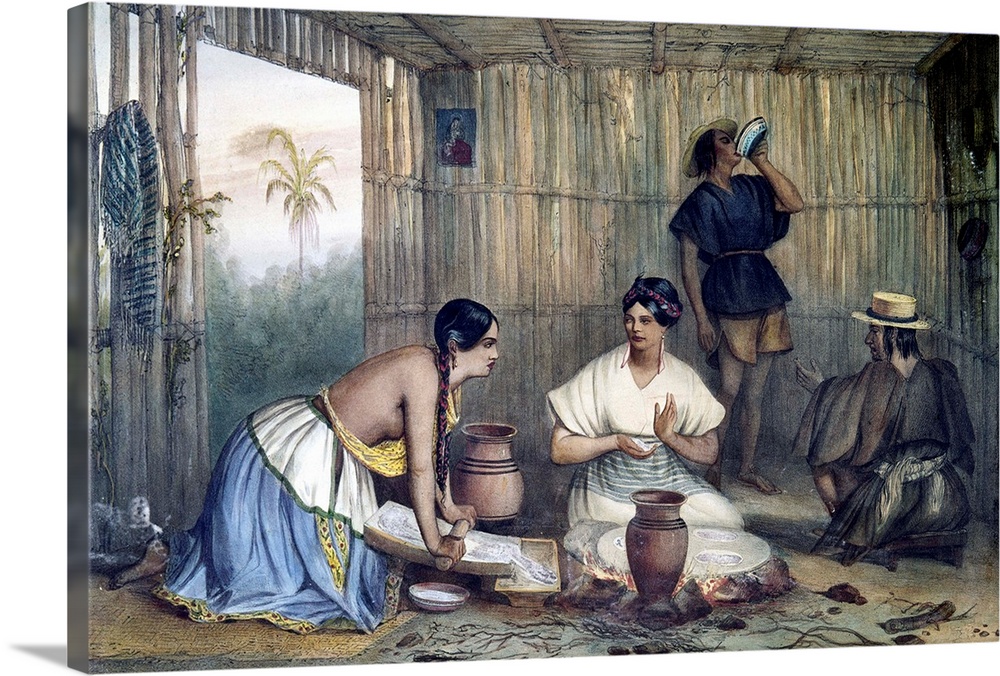 Nebel Mexican Native Indians Canvas Art Print Nebel Mexican Native Indians Canvas Art Print