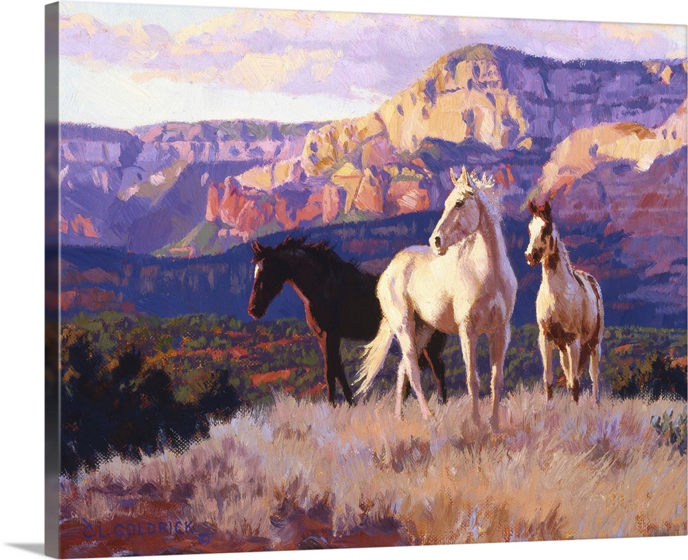 Solid-Faced Canvas Print Wall Art entitled In the Cool of the Day Solid-Faced Canvas Print Wall Art entitled In the Cool of the Day